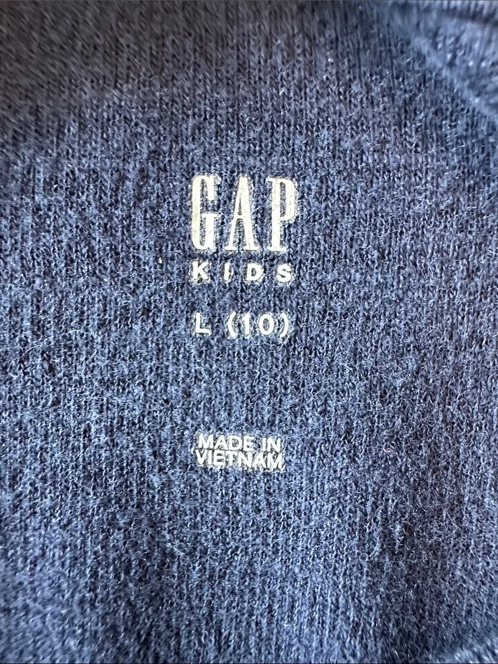 GAP Navy Blue Waffle Knit Pullover